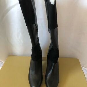 Naturalizer suede leather patchwork black size 8. Never worn 2” heel